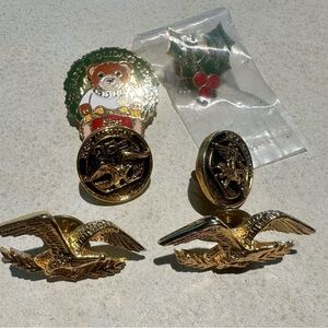 FIRST AMERICAN TITLE INSURANCE Six lapel/ hat pins. Perfect for collectors.